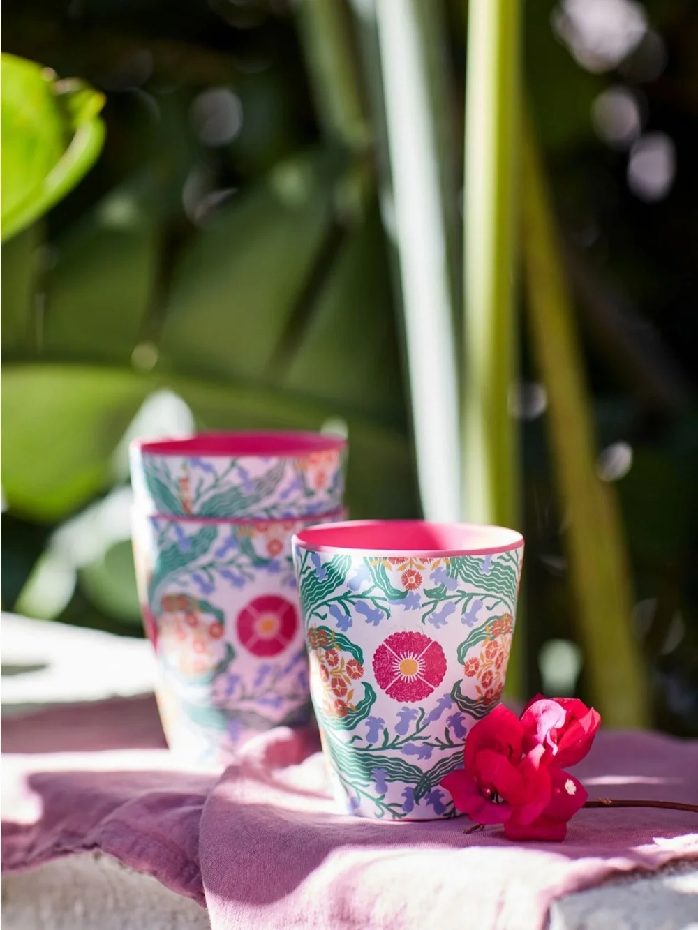 Ellen Merchant for Anthropologie 4 Melamine Tumblers